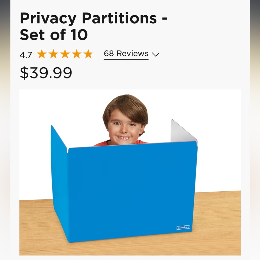Set of 15 Lakeshore Privacy Partitions